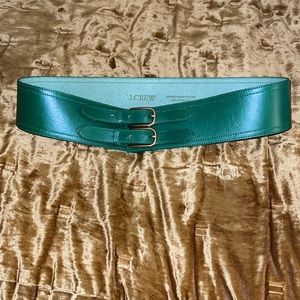 J.Crew double buckled green belt